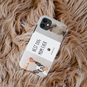 Capa Para iPhone 11 Foto de Colagem Moderna Melhor Cão Mãe Nunca