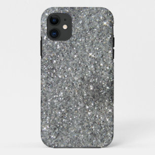 Capa Para iPhone 11 Foto de prata à moda do Glitz do brilho