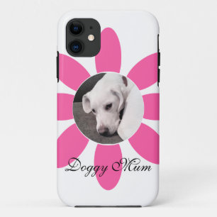 Capa Para iPhone 11 Foto em branco de cachorro-da-papoila no quadro de