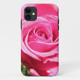 Capa Para iPhone 11 Foto floral da flor do botão do rosa do rosa