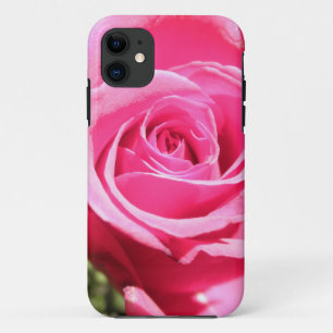 Capa Para iPhone 11 Foto floral da flor do botão do rosa do rosa