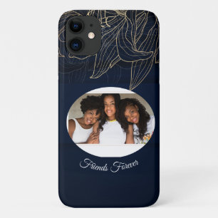 Capa Para iPhone 11 Foto personalizada elegante do dia de amizade impr