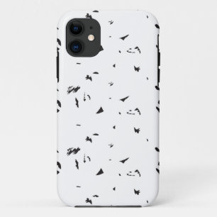 Capa Para iPhone 11 Foto preta e branca de um bando de aves