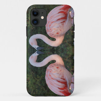 Capa Para iPhone 11 Fotografia de beijo bonito do flamingo