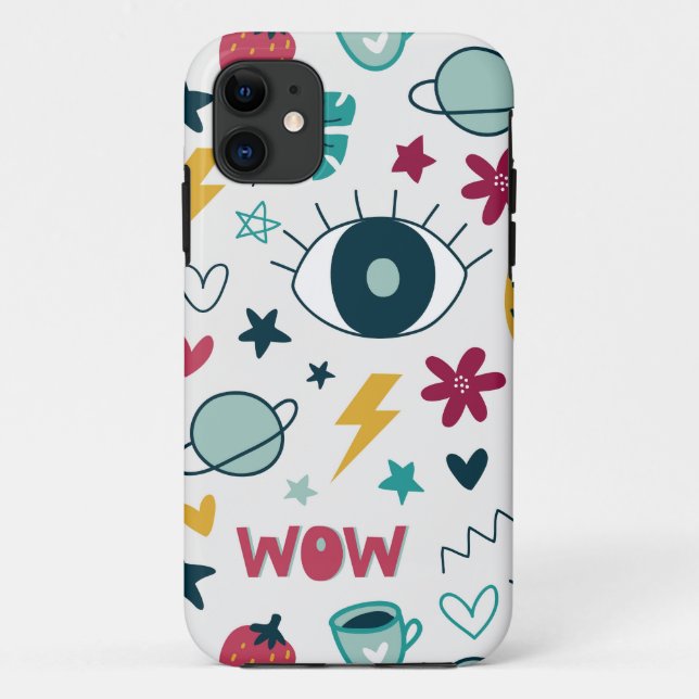 Capa Para iPhone 11 fotos de arte bonitinha (Verso)