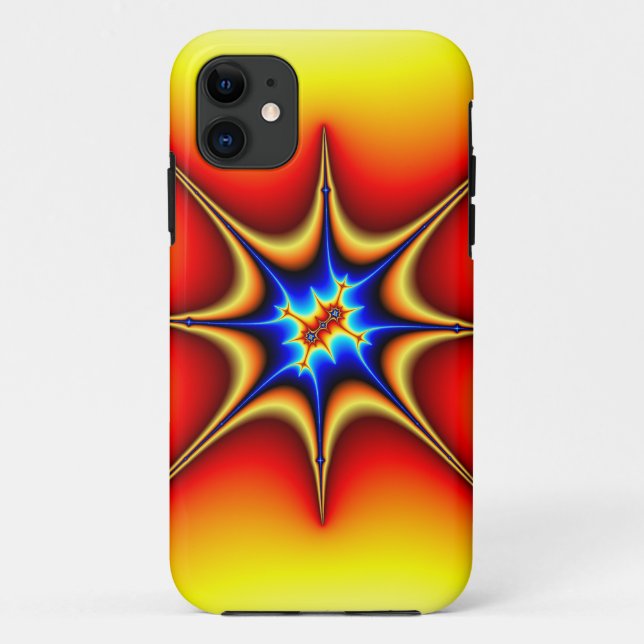 Capa Para iPhone 11 Fractal Emblem - Arte Fractal (Verso)