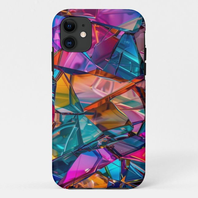 Capa Para iPhone 11 Fragmentos prismáticos (Verso)