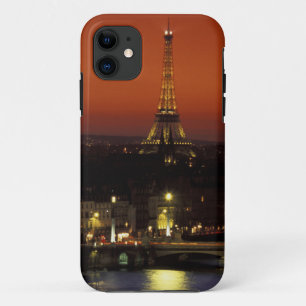 Capa Para iPhone 11 França, Paris Sunset view of Eiffel Tower e