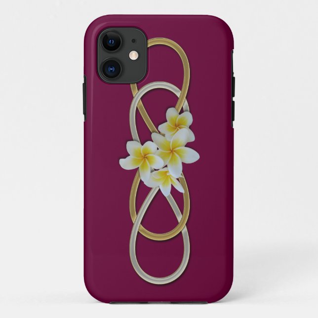 Capa Para iPhone 11 Frangipani BiColor Infinito Duplo (Verso)