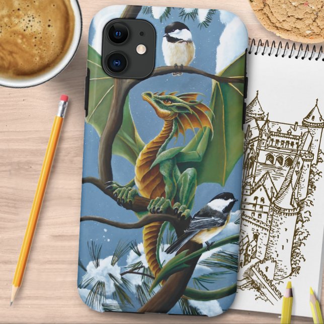 Capa Para iPhone 11 Frango Verde Dragão Inverno (Criador carregado)