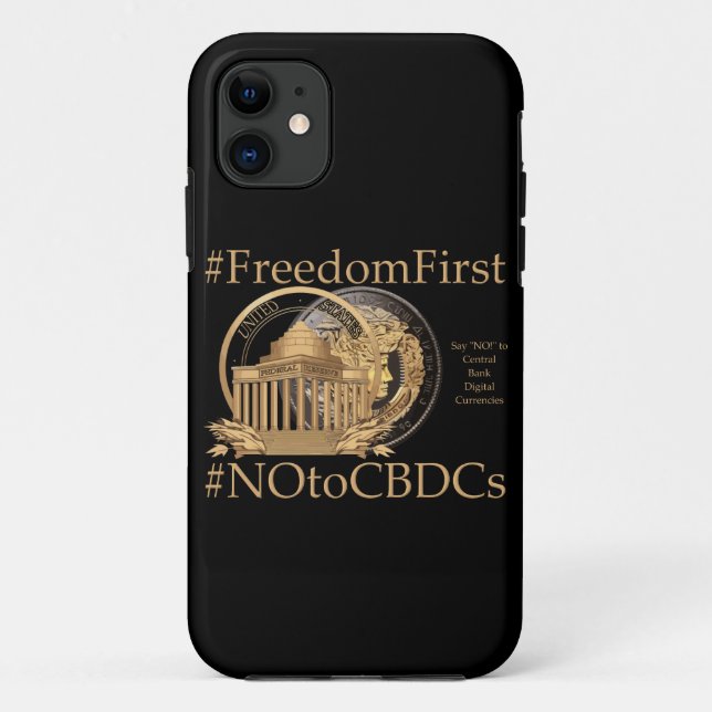 Capa Para iPhone 11 #FreedomFirst: Carteira de Liberdade - Abrace a Li (Verso)