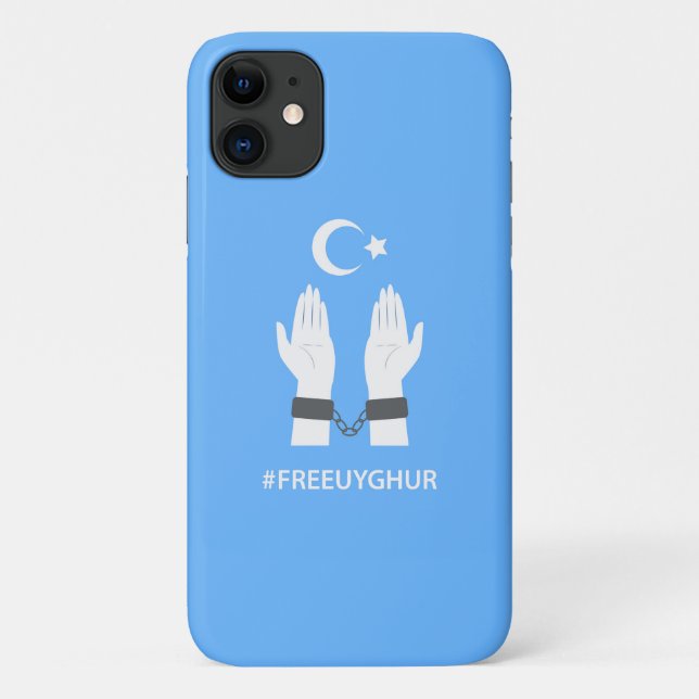 CAPA PARA iPhone 11 #FREEUYGHUR (Verso)