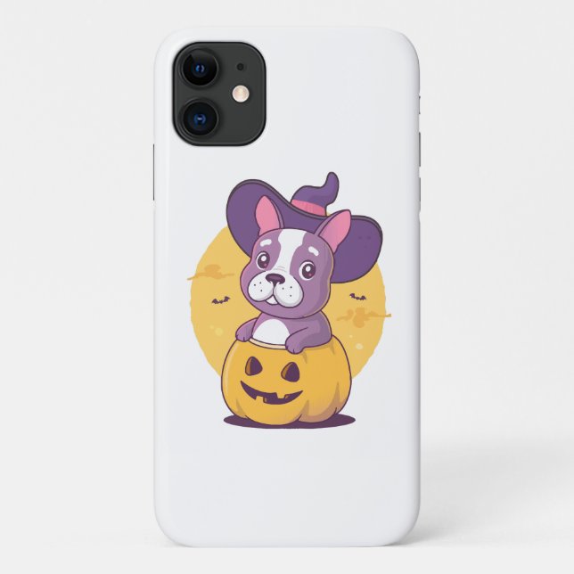 Capa Para iPhone 11 French Halloween (Verso)