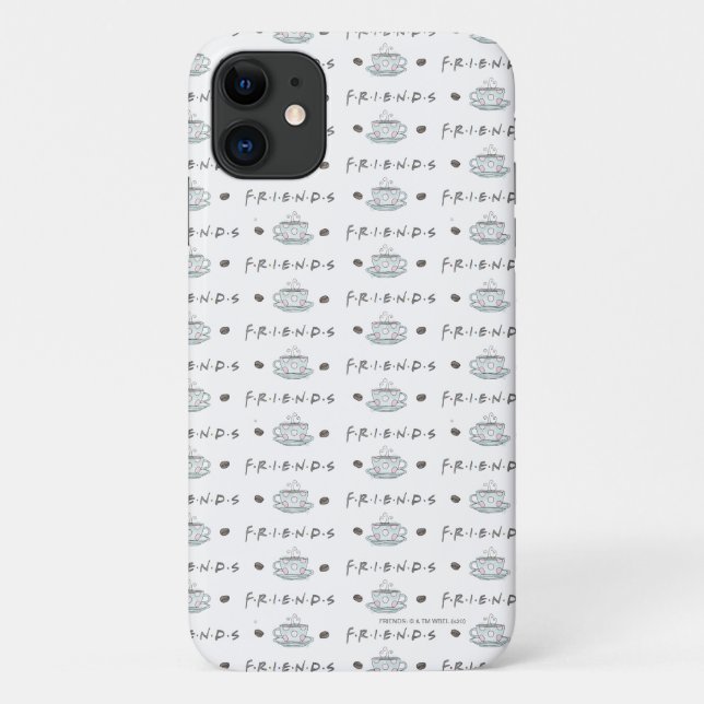 Capa Para iPhone 11 FRIENDS™ | Caneca Padrão Aquarela (Verso)
