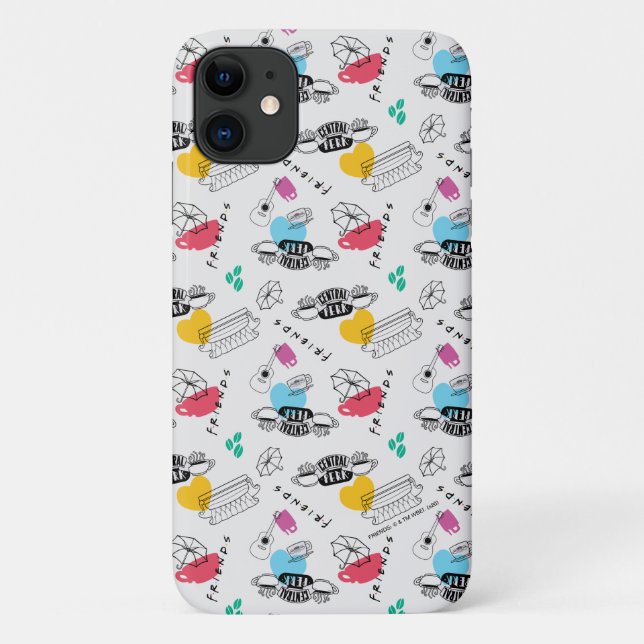 Capa Para iPhone 11 FRIENDS™ | Padrão de Ícone (Verso)