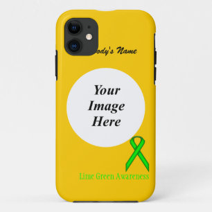Capa Para iPhone 11 Friso Padrão do verde limão por Kenneth Yoncich