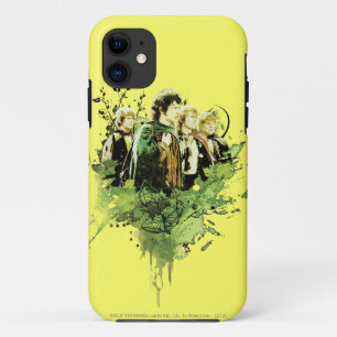 Capa Para iPhone 11 FRODO™ com colagem vetorial de Hobbits