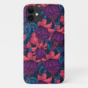 Capa Para iPhone 11 Fúcsia em azul e roxo