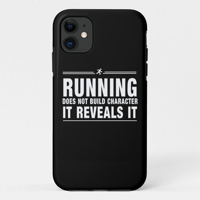 Capa Para iPhone 11 Funcionar não constrói o caráter (Verso)