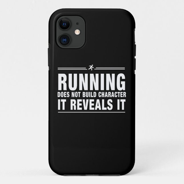 Capa Para iPhone 11 Funcionar não constrói o caráter (Verso)