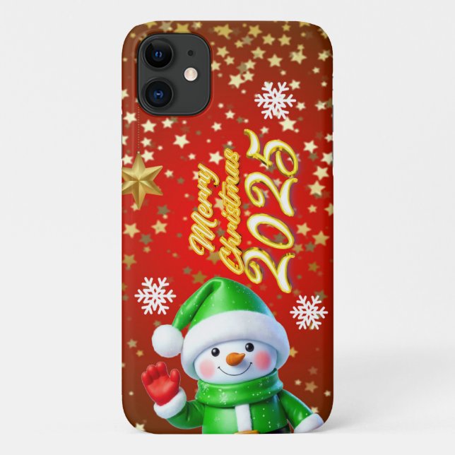 Capa Para iPhone 11 funda para movil navidad  (Verso)