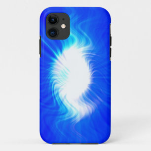 Capa Para iPhone 11 Fundo Abstrato de Arte Azul