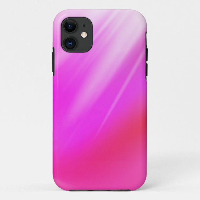 Capa Para iPhone 11 Fundo Abstrato Rosa Quente (Verso)
