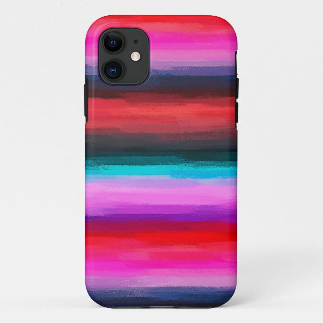 Capa Para iPhone 11 Fundo Colorido de Abstrato de Pastel nº 7 (Verso)