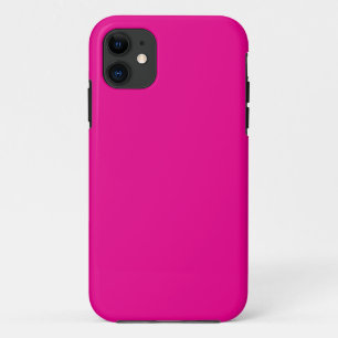 Capa Para iPhone 11 Fundo cor-de-rosa com ideias Design de borda preta