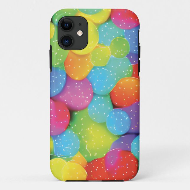 Capa Para iPhone 11 Fundo de bolhas multicoloridas II (Verso)