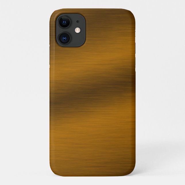 Capa Para iPhone 11 Fundo de Bronze em Falso Bruto (Verso)