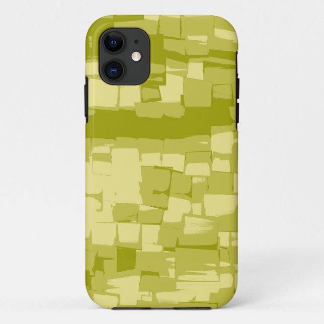 Capa Para iPhone 11 Fundo de cubismo do limão moderno (Verso)