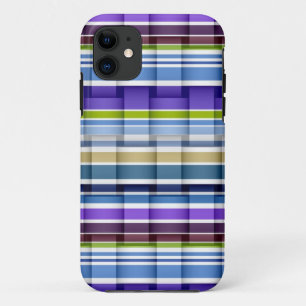 Capa Para iPhone 11 Fundo de faixas de cores brilhantes