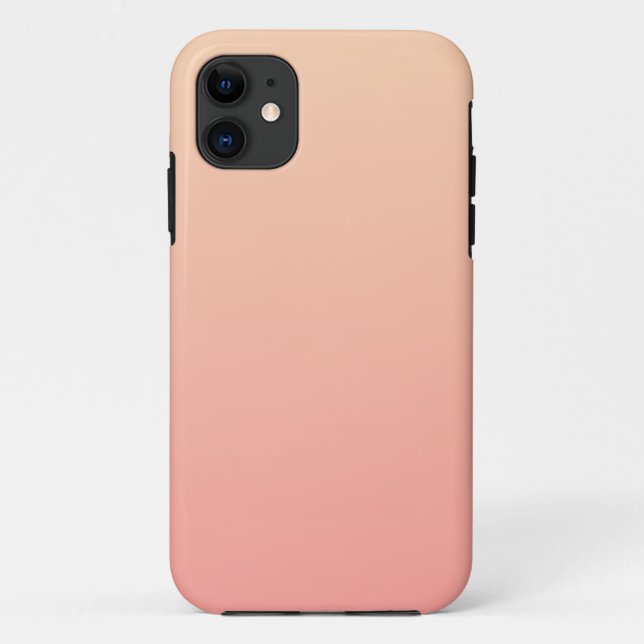 Capa Para iPhone 11 Fundo de Gradação de Pêssego (Verso)