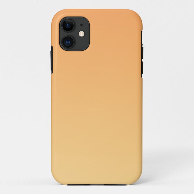 Capa Para iPhone 11 Fundo de gradiente laranja e amarelo (Verso)