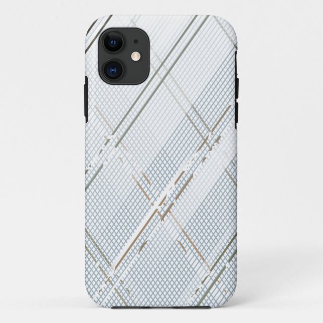 Capa Para iPhone 11 Fundo de listras diagonais 1 (Verso)
