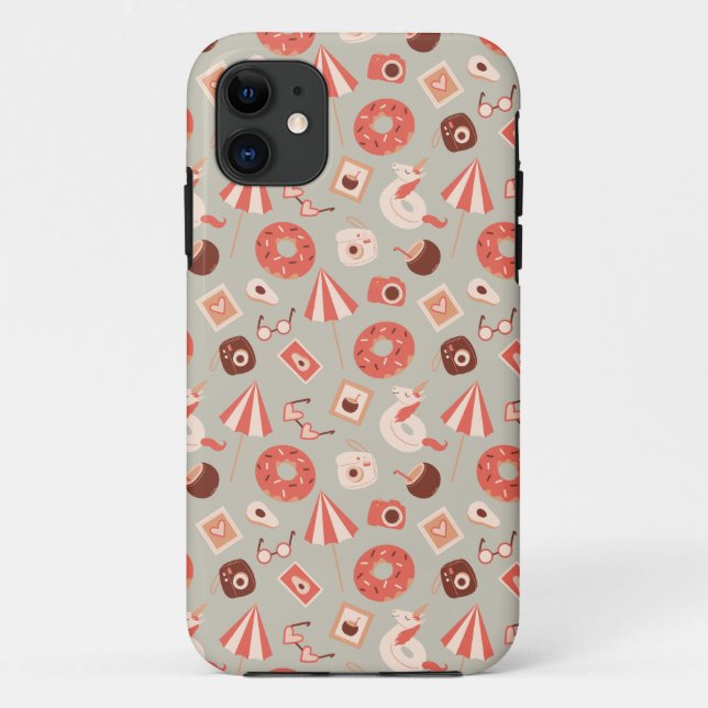 Capa Para iPhone 11 Fundo de Luz do Verão (Verso)