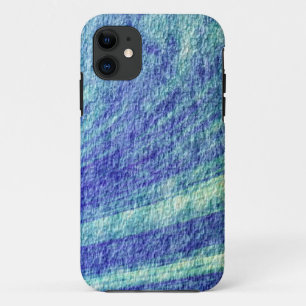 Capa Para iPhone 11 Fundo de textura azul de inclinação