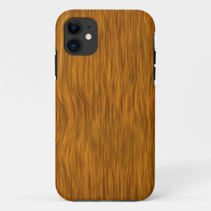 Capa Para iPhone 11 Fundo de Textura de Madeira em Massa ouro