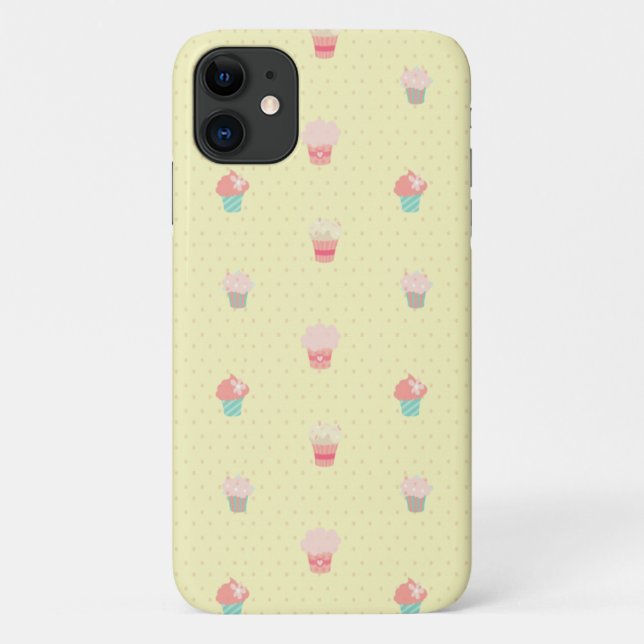 Capa Para iPhone 11 Fundo digital | Zazzle_Growth. (Verso)