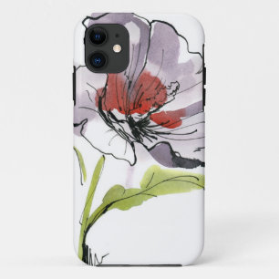 Capa Para iPhone 11 Fundo floral pintado abstrato 3