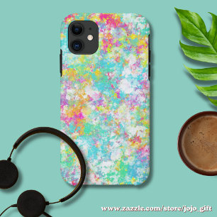 Capa Para iPhone 11 Fundo pintado à mão com aquarela colorida fofa