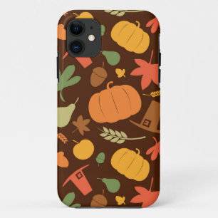 Capa Para iPhone 11 Fundo sem emenda do outono, dia da acção de gra