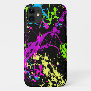 Capa Para iPhone 11 Funky Fresh Retro Paint Splatter Neon 80s 90s