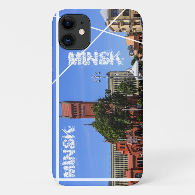 Capa Para iPhone 11 Funky Minsk Belarus Arquitetura iPhone 11 Caso (Verso)