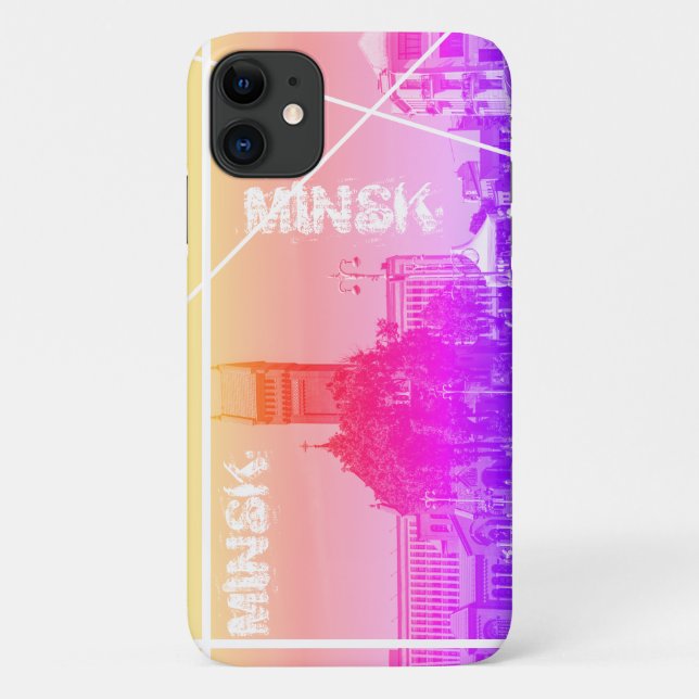 Capa Para iPhone 11 Funky Minsk Belarus Arquitetura iPhone 11 Caso (Verso)