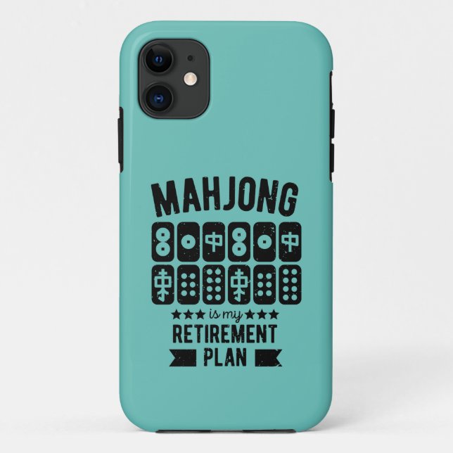 Capa Para iPhone 11 Funny Mahjong (Verso)