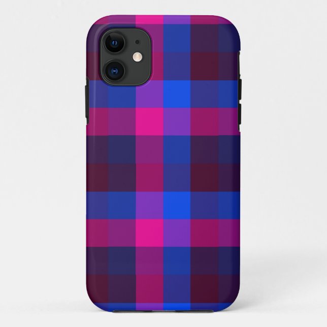 Capa Para iPhone 11 Fusão de mosaico néon (Verso)