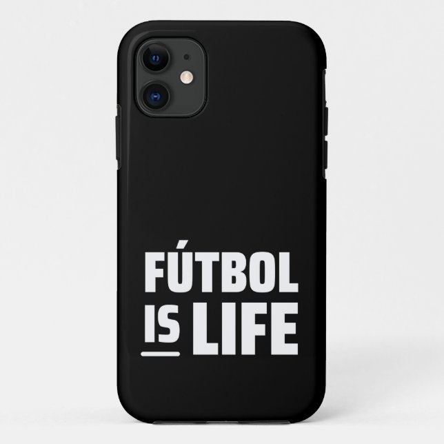 Capa Para iPhone 11 futebol é vida, futebol, futebol americano (Verso)