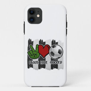 Capa Para iPhone 11 Futebol Peace and Love